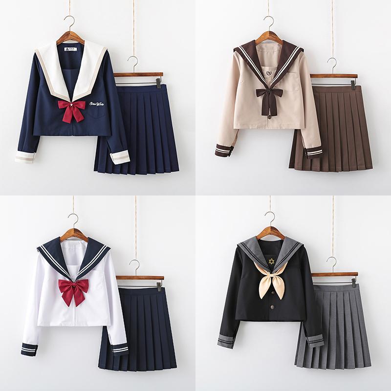 コスプレ セーラー服 長袖 女子高生 JK コスチューム 140 150 160 165 170 ゆったりサイズ 子供服 スーツ 子供 ジュニア 入学式 フォーマル スーツ セットアップ