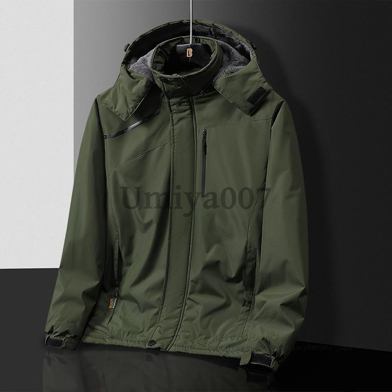 マウンテンパーカー メンズ 秋 秋服 ジャケット 裏起毛 暖かい 冬 フード付き ウインドブレーカー ブルゾン ジャンパー パーカー 撥水 登山ウェア