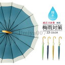 【13色展開】長傘 レディース 雨傘 メンズ ワンタッチ長傘 大きめ 梅雨対策 耐風 無地和風傘 撥水加工 頑丈16本骨 マカロン色 男 女 贈り物