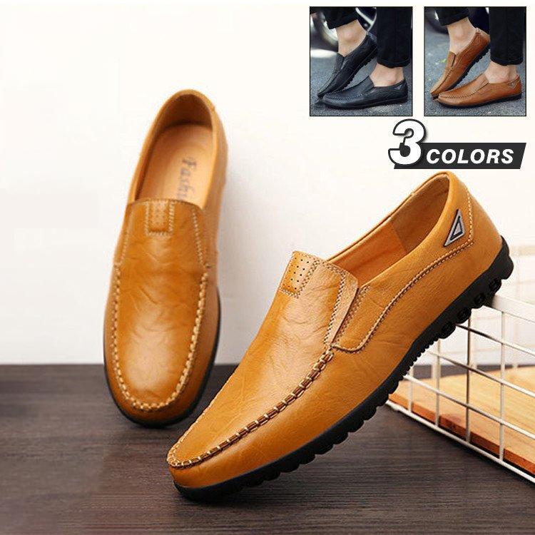 メンズドライビングシューズ　　メンズシューズ　春夏秋冬 スリッポン　ローファー　ローカット　メン..