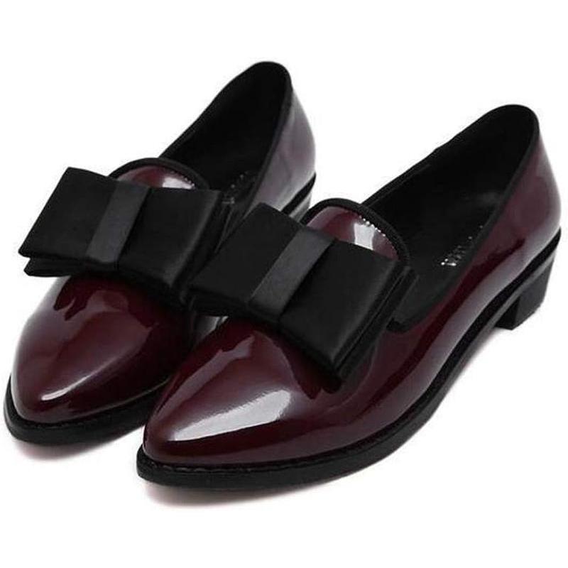 パンプス バレエシューズ レディース ポインテッドトゥ フラット 長時間歩いても疲れない ブラック 24.0 大きいサイズ 小さいサイズ