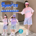 子供服 セットアップ ジュニア 団体服 上下2点セット 女の子 スポーツ トレーニングウエア ユニフォーム 半袖 重ね着 レイヤード カジュアル バスケットボー...