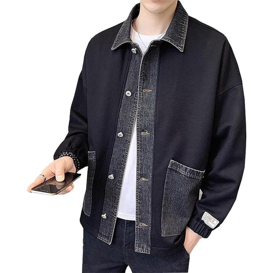 ジャケット メンズ 秋服 カジュアル ジャンパー コート 長袖 無地 防風 ブルゾン アウター スタジャン ウィンドブレーカー おしゃれ