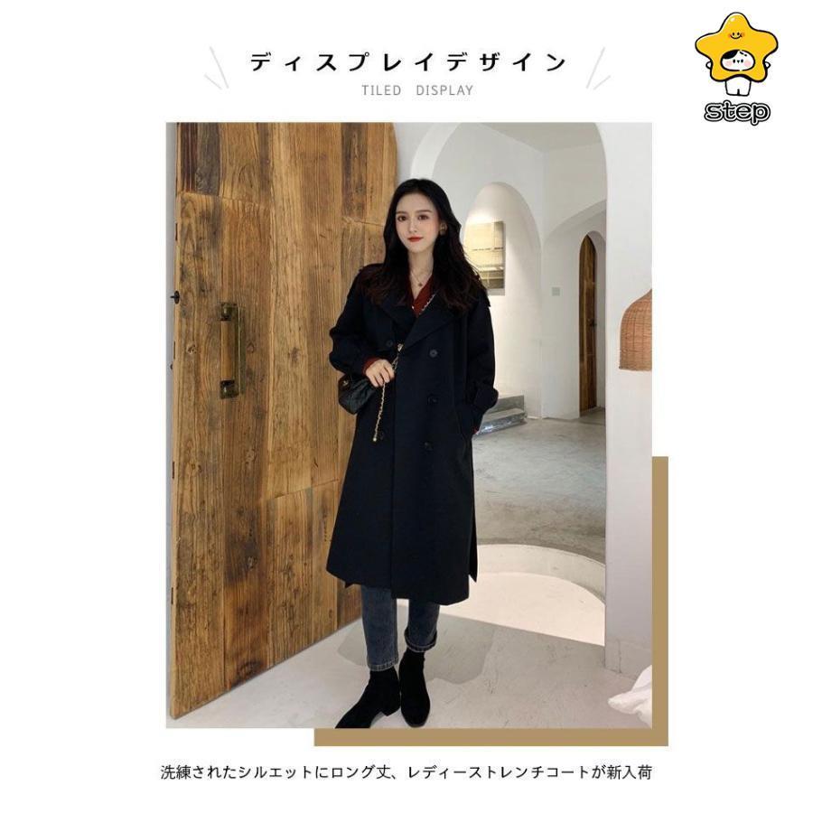トレンチコート スプリングコート コート トレンチ 春 秋 冬 ロングコート ロング丈 レディース 春 コート 秋 アウター トレンチ ロング レトロ オシャレ カジュ