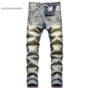 デニムパンツ メンズ ファッション デニムジーンズ スキニージーンズ ジーンズ ストレッチ デニム ファッション オシャレ(4)