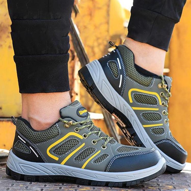 鋼先芯 つま先保護 セーフティーシューズ メンズ 安全靴 作業靴 メンズ ワークシューズ 安全シューズ　スニーカー　耐滑耐油 滑り止 衝撃吸収 工事現場 軽作業
