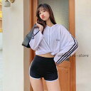 水着 レディース 体型カバー タンキニ 点セット ラッシュガード レディース水着 セパレート 中学生 高校生 可愛い 韓国 スクール水着 ショートパンツ 海 プール(4)