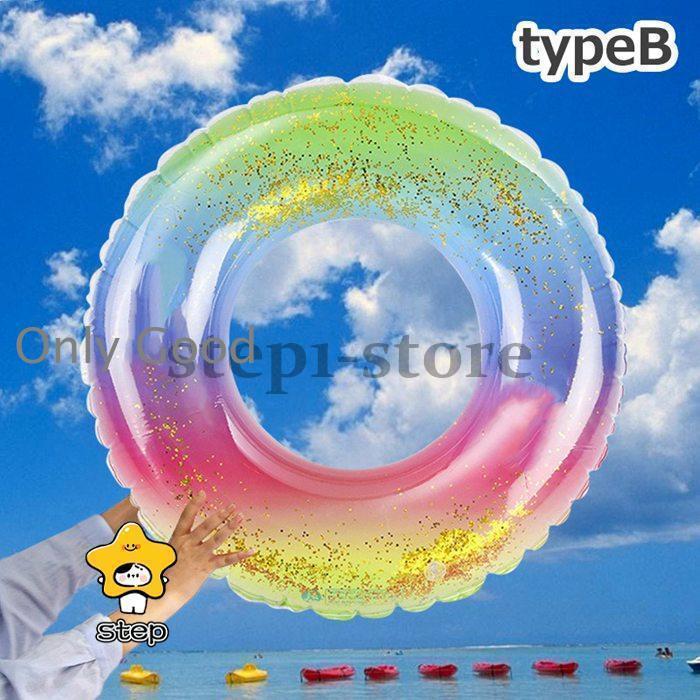浮き輪 浮輪 うきわ 大人 子供 キッズ グラデーション リング型 水遊び 水泳 ビー...