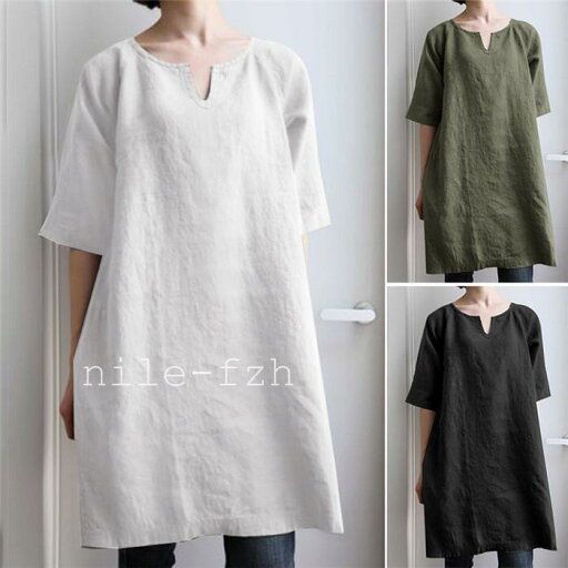 チュニック レディース トップス シャツ ブラウス tシャツ ロング 半袖 夏 無地 大きいサイズ ワンピース 40代 ゆったり 体型カバー シンプル 50代 チュニック レディース トップス シャツ ブラウス tシャツ ロング 半袖 夏 無地 大きいサイズ ワンピース 40代 ゆったり 体型カバー シンプル 50代