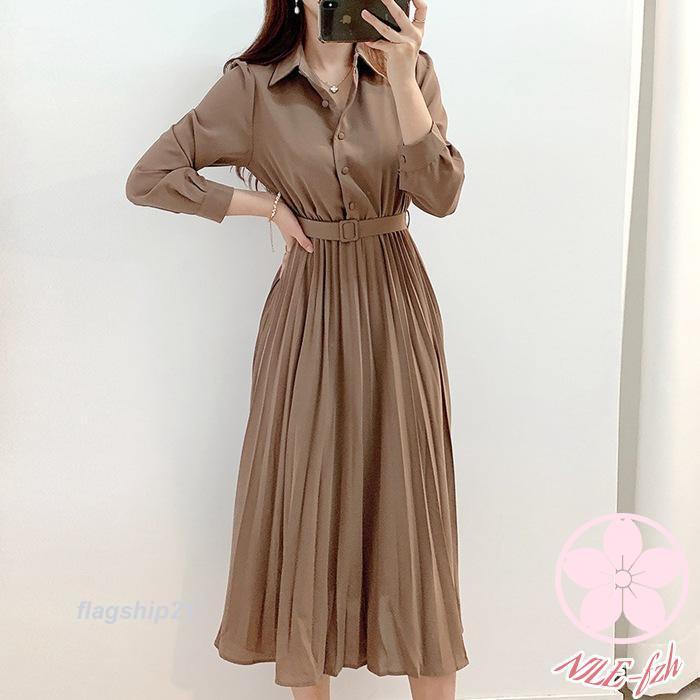 春秋冬 ワンピース レディース ニットチュニック ニット セーター Vネッ