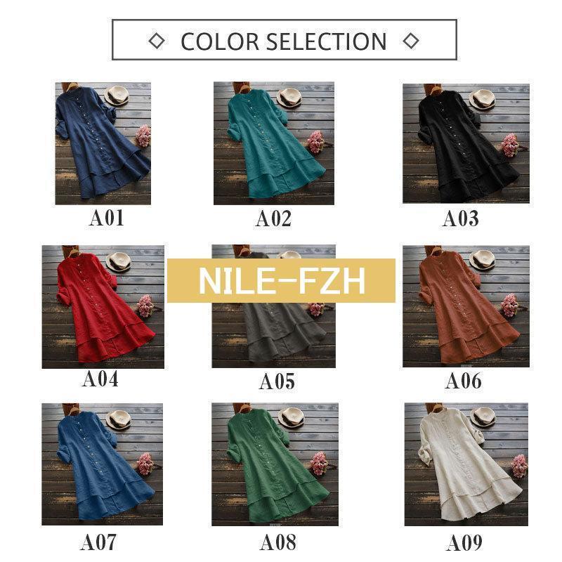 レディース　　シャツ　トップス 一流の ビッグ 春秋 大きいサイズ 黒と 白の チェック 柄 リネンシャツ ミドル 丈 コットンリネン シャツ スカート 薄手 ジャケット