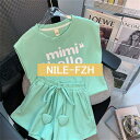 セットアップ キッズ 子供服 半袖 女の子 ブラウス 春秋 上下セット トップス シャツ パンツ 子供 ショートパンツ 花柄 フリル 110 120 130 1...