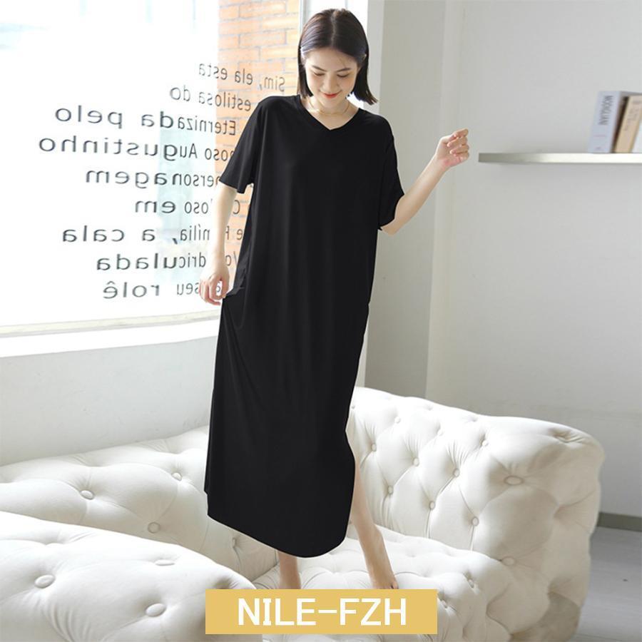 Tシャツワンピース ロングワンピ 涼しい 2