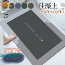 バスマット 珪藻土 ソフト やわらか 大判 速乾 吸水 洗える 足拭き お風呂 水切り 2type マット キッチン おしゃれ 手入れ 新生活 浴室
