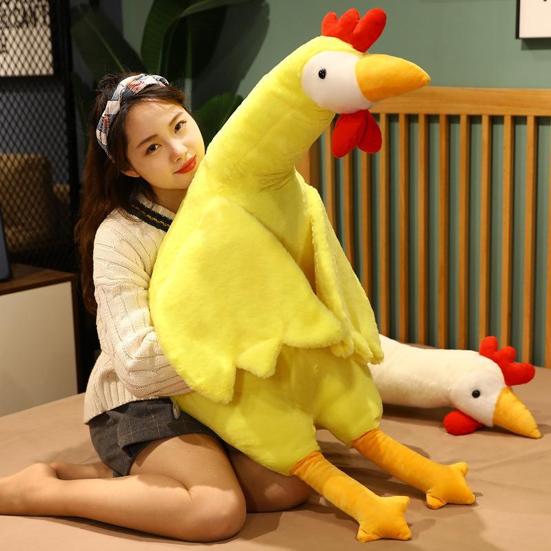 Rakuten - ぬいぐるみ 鶏 大きい ニワトリ 抱きまくら クッション 癒し系 お祝い 彼女彼氏へ インテリア