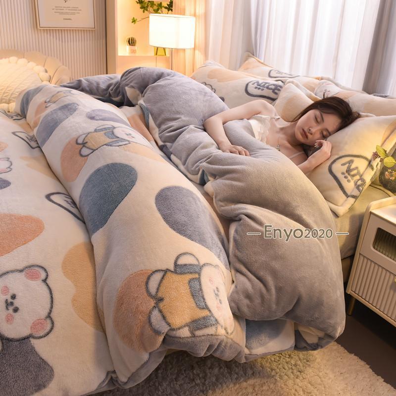 掛け布団カバー セミダブル180*220cm 布団カバー 18色 ブランケット 抗菌 防臭 防ダニ フリース あったか 毛布にもなる2WAY仕様 カバー 布団 寝具 [2]