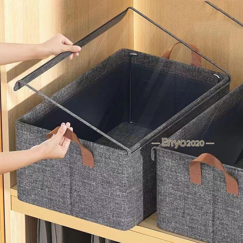 衣類収納袋 透明窓付 布団 衣類 収納ボックス 布団収納袋 収納ケース ほこり除け 通気性抜群 不織布製 大容量 折りたたみ 持ち運び 便利