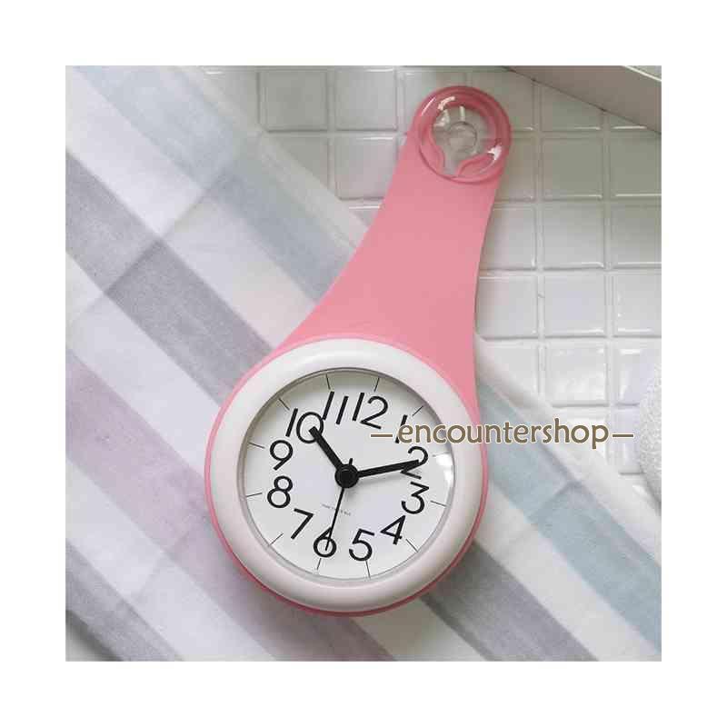 防水時計 壁掛け 掛け時計 バスクロック お風呂 時計 防水 お風呂時計 浴室時計 アナログ時計 防滴 キッチン 静音 バスルーム バスルーム時計 [2]