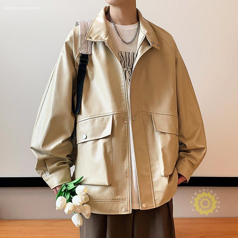 ジャケット メンズ ライダースジャケット オーバーサイズフェイクレザージャケットブルゾン バイク ジ..