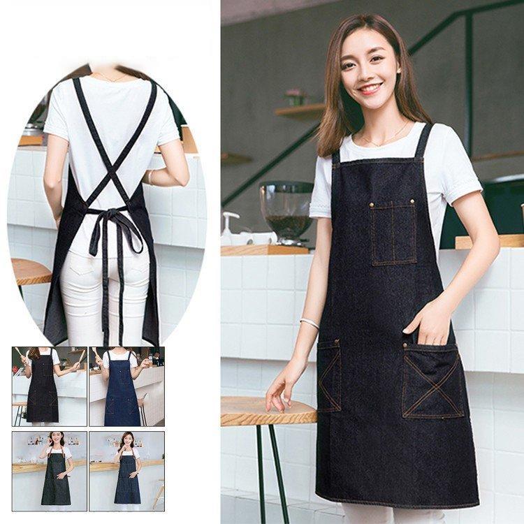 エプロン ワークエプロン 女性 男性 レディース メンズ デニム カフェ 飲食店 レストラン 美容院 エステ ネイルサロン DIY 料理教室 ソムリエ 保育士 ...