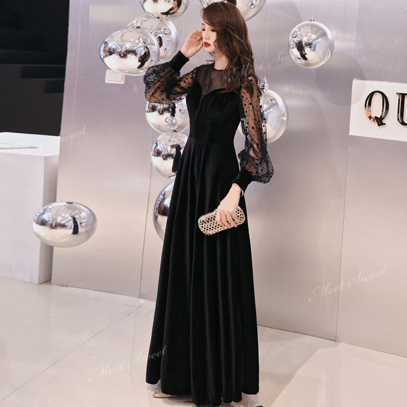 カラードレス パーティードレス ブラック ワインレッド 袖付き ベルベット お呼ばれ フォーマル ミセス ワンピース 演奏会 発表会 二次会 20代 30代 40代