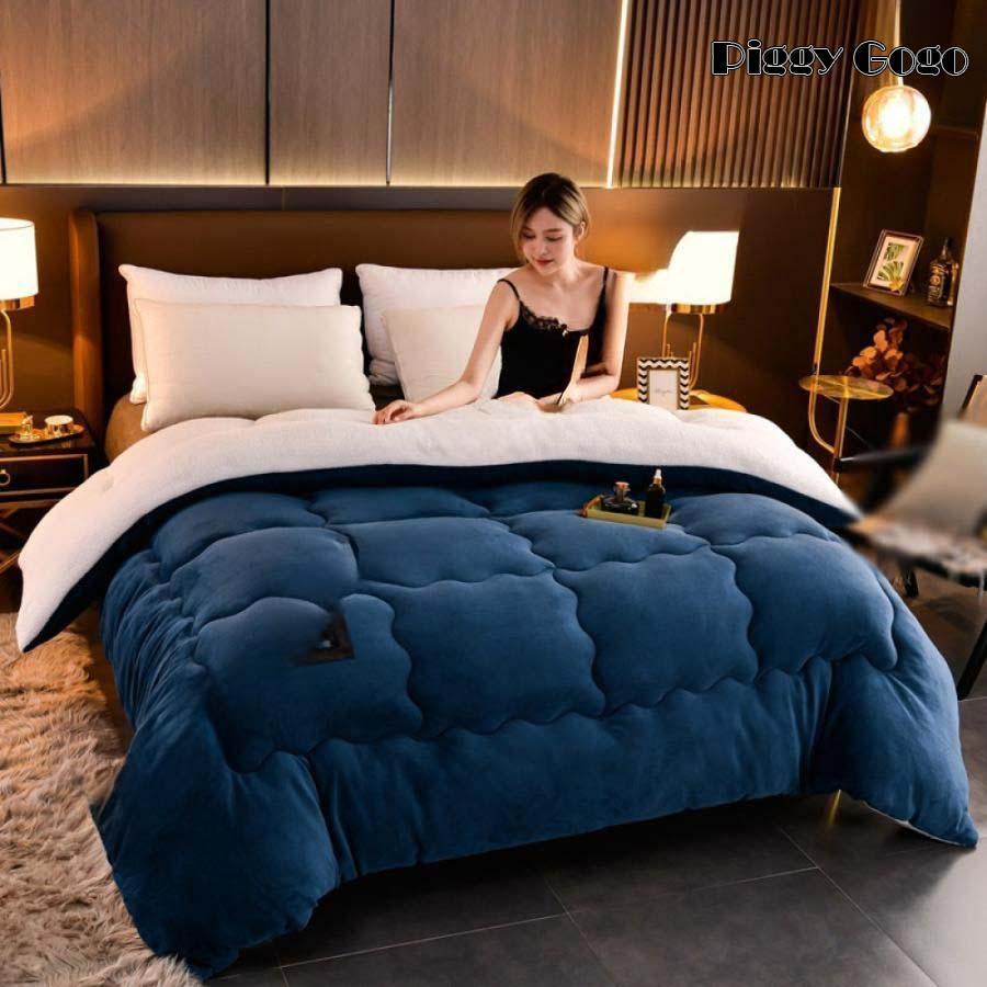 毛布 ブランケット 裏ボア 毛布布団 シングル 厚手 子供冬用布団 インテリア ブランケット 冬ふとん ボ..