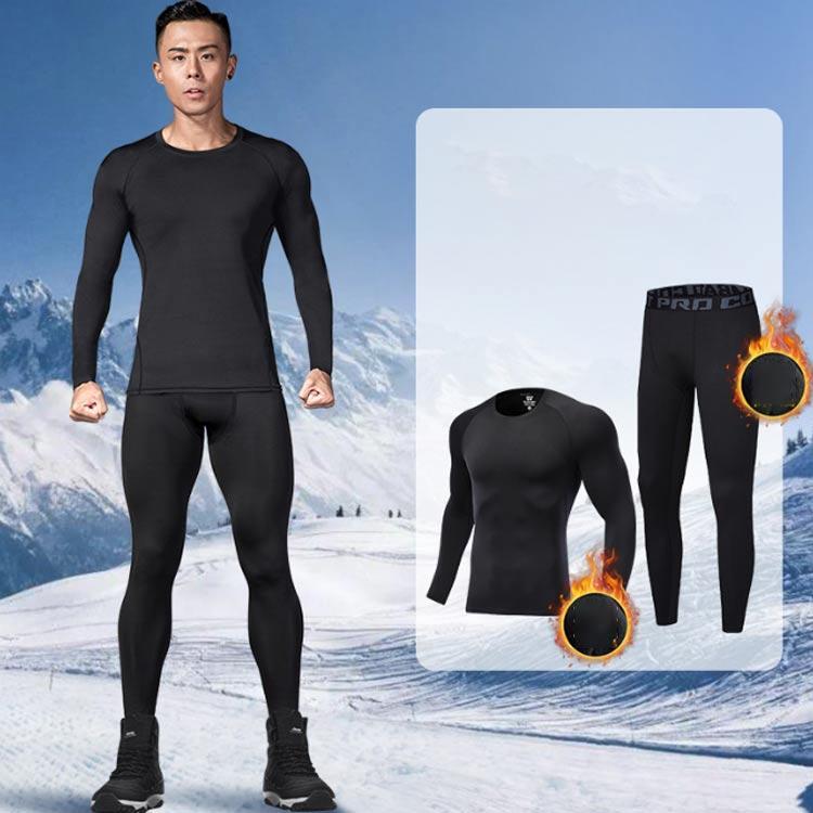 防寒インナー 上下セット メンズ 裏起毛 コンプレッションウェア 発熱 保温 スポーツ用インナー 吸汗 ..