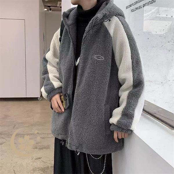 ボアジャケット メンズ フリースジャケット ボアパーカー トップス ブルゾン カジュアル 厚手 保温 ゆ..