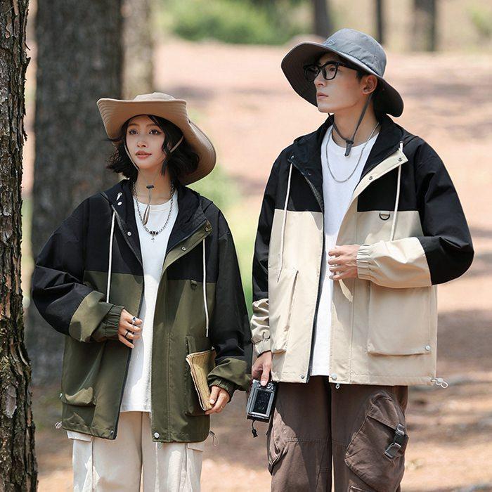 マウンテンパーカー メンズ レディース アウター 男女兼用 ウィンドブレーカー 長袖 パーカー ジャケッ..