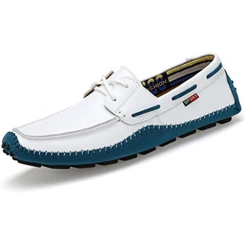 ドライビングシューズ 革靴 メンズ スリッポン 大きいサイズ 通気性 ローカット 防滑 フラット デッキ..