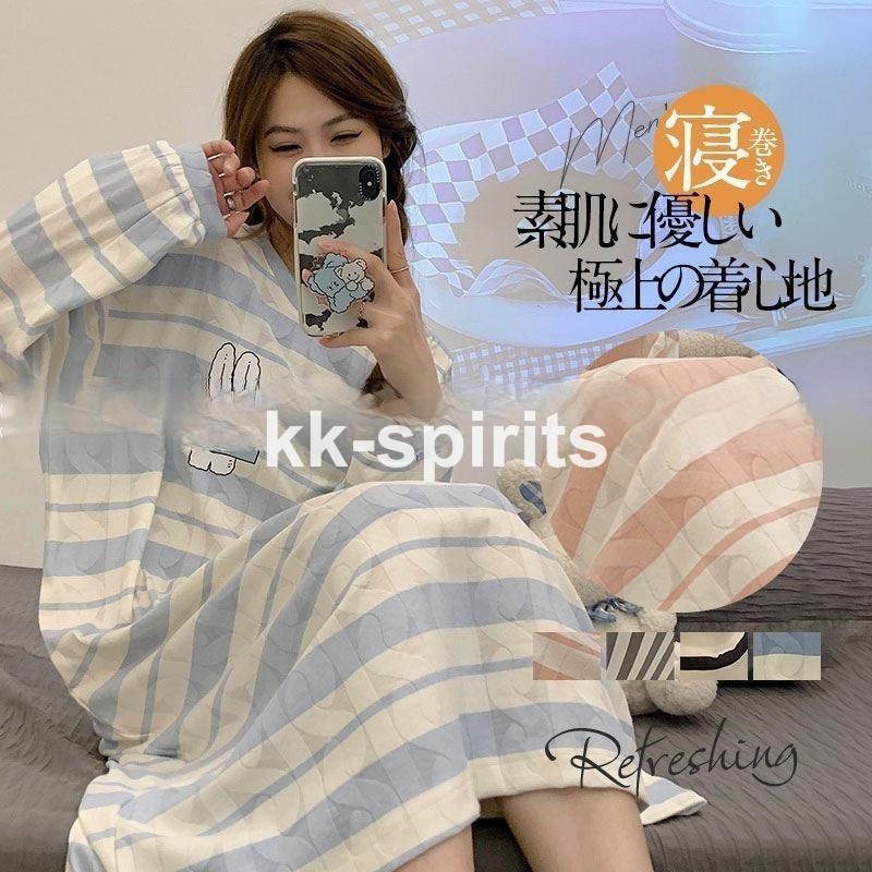 パジャマ レディース ルームウエア 綿 ワンピース 部屋着 ナイトウエア 長袖 秋冬 コットン お風呂上り ホームワンピ ルームワンピ 女性 ゆったり 30代