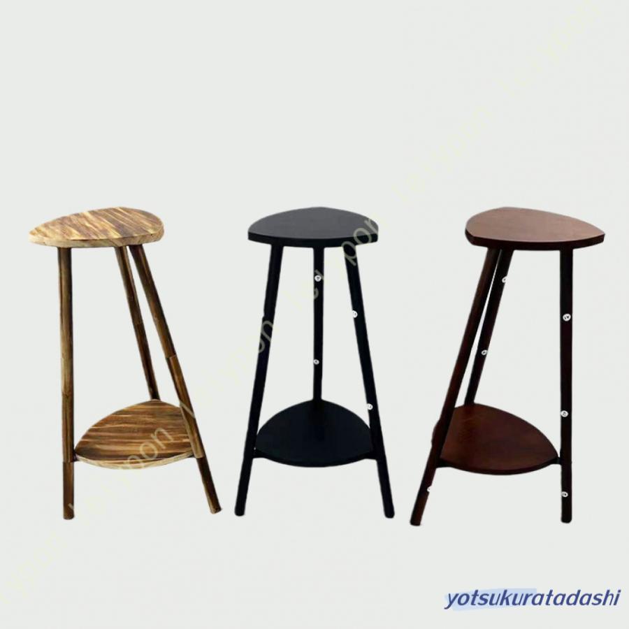 プランタースタンド フラワースタンド 木製 花台 観葉植物 スタンド 台 天然木 おしゃれ プランター 円..