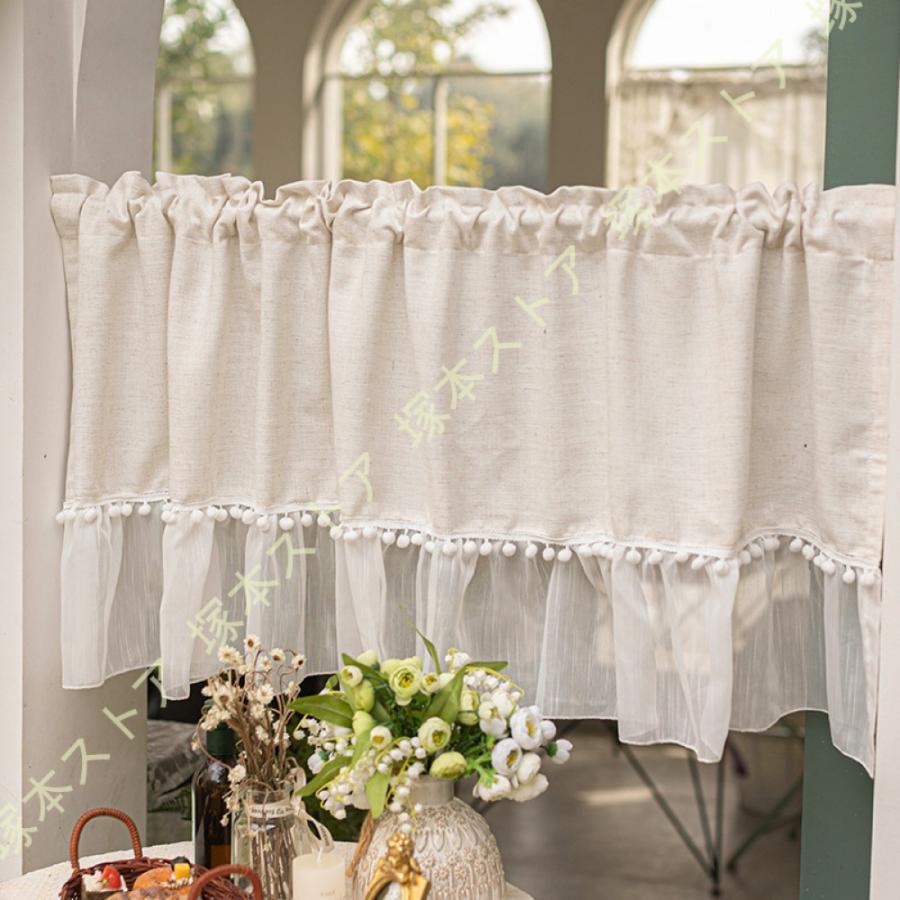 カフェカーテン 小窓用 遮光 断熱カーテン 中国 遮光 カーテン UVカット おしゃれ 飾り 目隠し キッチ..