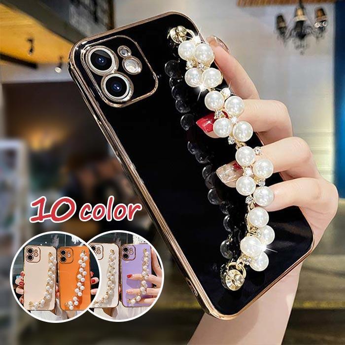 iPhone16Proケース iPhone16ケース スマホケース チェーン付き 白 黒 韓国 キラキラ iPhone12 iPhone13 iPhone14 ...