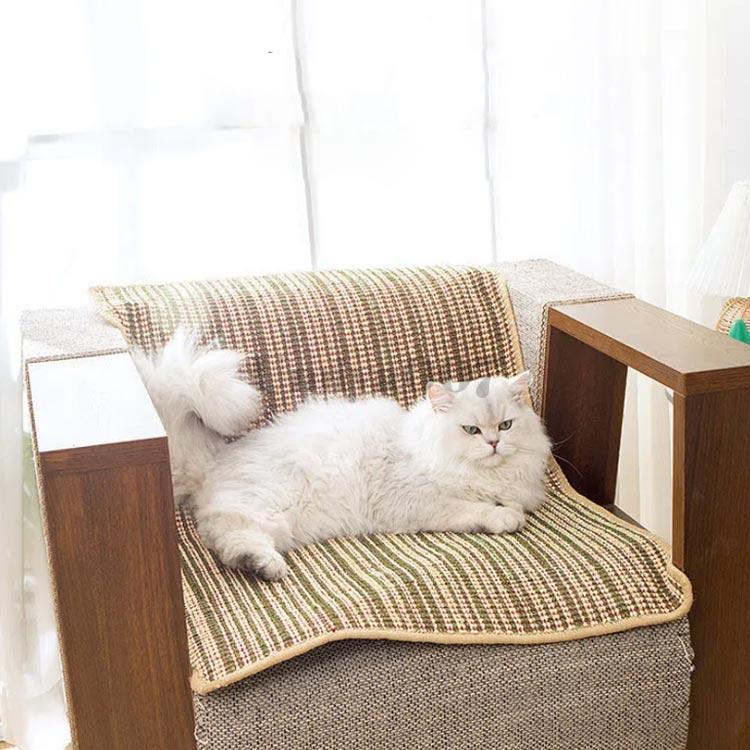 麻マット 猫 爪とぎ ネコ ねこ ペット 爪とぎマット ソファー 壁 保護 ソファーマ...