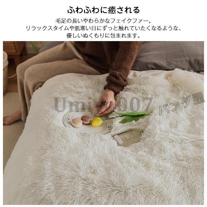 毛布 ブランケット 大判 もこもこ 北欧 冬 フェイクファー 夏 ひざ掛け 膝掛け ソファカバー マルチカバー 寝具 おしゃれ 雑貨 インテリア 120×150cm [2]