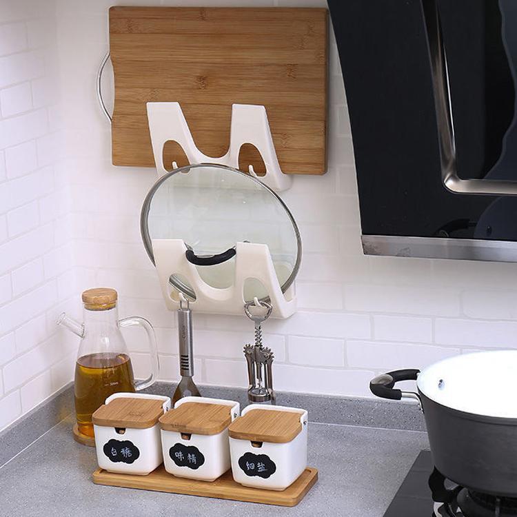 鍋ふたスタンド お玉スタンド 鍋ふたラック 調理器具 フライパンスタンド まな板スタンド 壁面収納 鍋蓋収納 キッチン収納 収納ラック キッチン雑貨 収納棚