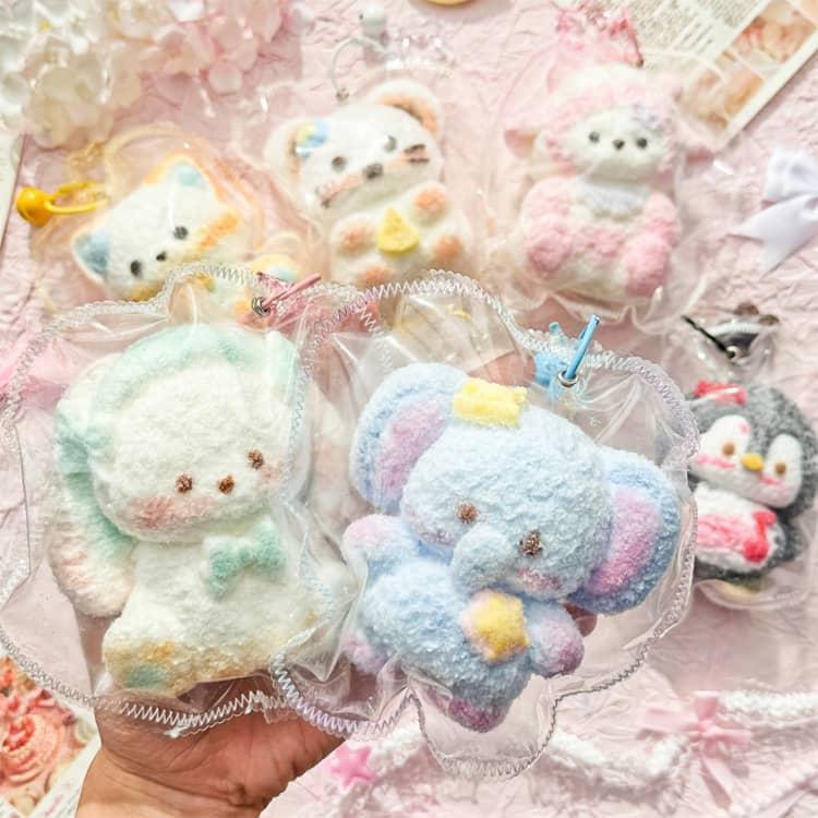 スクイーズ ぷにぷに おもちゃ キッズ ストレス解消 低反発 可愛いアニマル スクイーズ玩具 ゾウ ままごと おもちゃ 雑貨 柔らかい キーホルダー付 silhouette-select-10094962 シルエットセレクト サンプル画像3