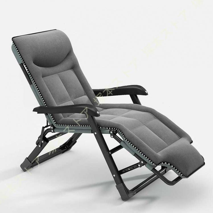 リクライニングチェア 折りたたみチェア アウトドアチェア 組立不要 キャンプ用品 折り畳みベッド マッサージ手すり付き お昼寝 高反発座面 楽な姿勢 一人用 [2]