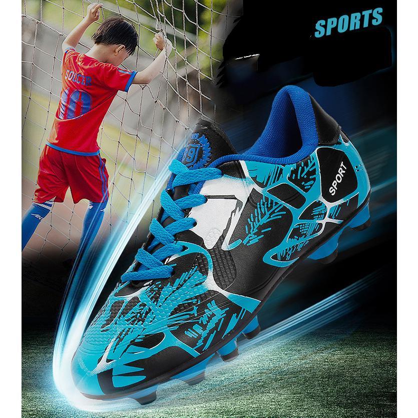 Kids' Soccer Shoes, Futsal Shoes, Turf Shoes, Fixed Cleats, Unisex, Boys, Girls, Junior Soccer Cleats, Training Shoes