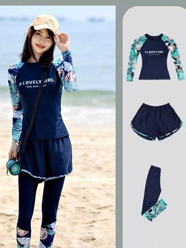 水着ビキニ検索結果｜フィットネス水着 レディース 体型カバー 水着 5点セット セパレート ママ水着 ダ...