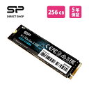 シリコンパワー SSD 256GB 3D NAND M.2 2280 PCIe3.0×4 NVMe1.3 P34A60シリーズ 5年保証 SP256GBP34A60M28 その1