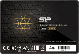 シリコンパワー SSD 4TB 内蔵 sata A58 3D NAND SLCキャッシュパフォーマンス ブーストSATA III 7mm SP004TBSS3A58A25