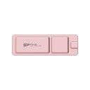 シリコンパワー PX10 512GB USB-C 3.2 Gen 2 最大読出速度1,050MB/秒 ポータブル外付けSSD iPhone 15 Pro/Pro Max/PS5/Xbox Series X対応 ピンク SP512GBPSDPX10CP