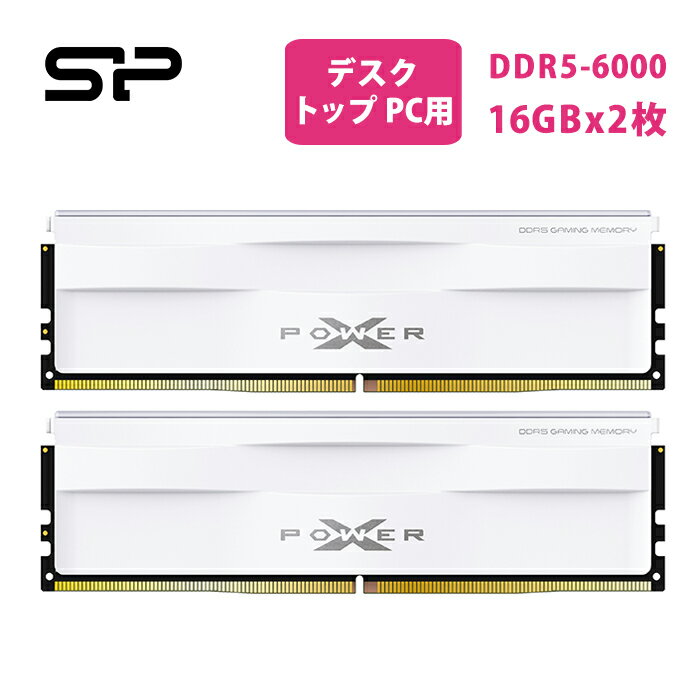 ꥳѥ ߥ DDR5 32GB-6000MHz 6000 32GB Zenith 6000MHz (PC5-48000) 288ԥ CL30 1.35V UDIMM Non-ECC ǥȥåPC ꡼ ǥȥåPCѥ Ddr5-6000 RAM  32g 16gb ѥ 16 2 SP032GXLWU60AFDG White 