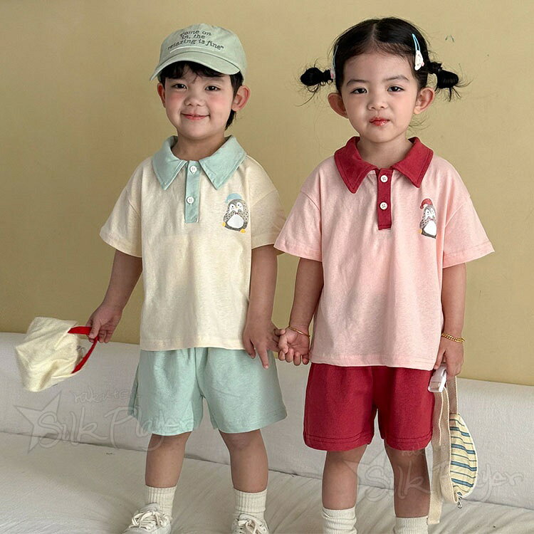 リンクコーデ 兄妹 お揃い 子供服 セットアップ 姉弟コーデ 上下セット 半袖 トッ...