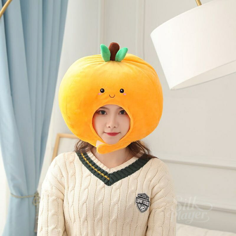 ハロウィン 仮装 かぶりもの オレンジ コスプレ 帽子 かぶり物 被り物 コスプレ おもしろ アニマル 写真撮影 パーティー キャップ 可愛い 暖かい 防寒対策 クリスマス ハロウィン 仮装 撮影 小物 仮面舞踏会 コスチューム パーティー 小道具 silkplayer-10008518 Silk Player サンプル画像3