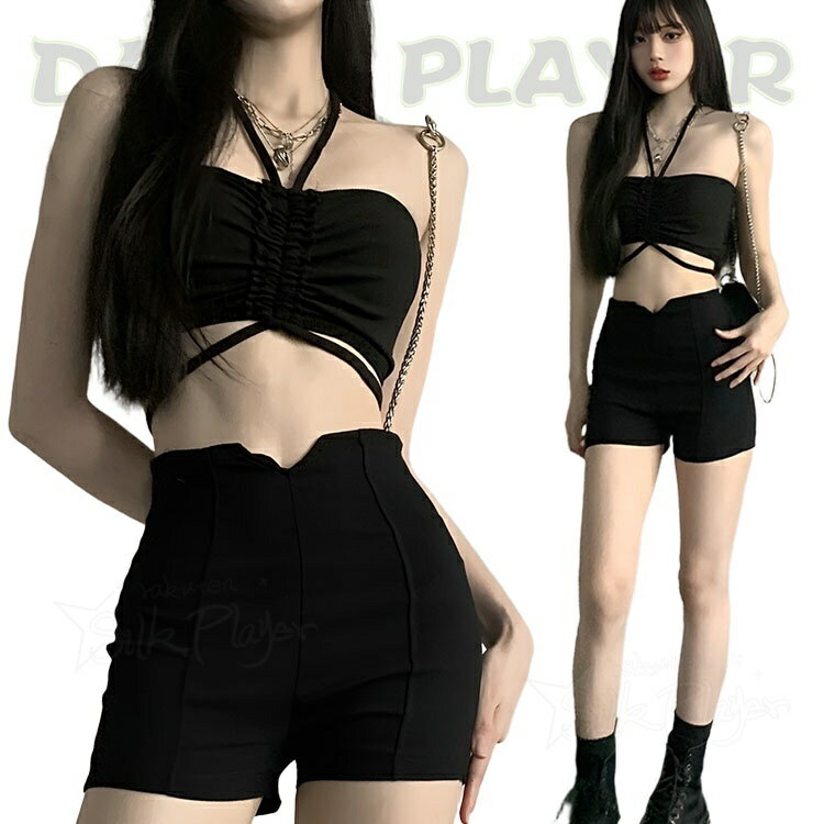 Rakuten - 黒 k-pop 衣装 レディース ダンス衣装 セットアップ へそ出し パンツ ジャズダンス 演出服 タンクトップ 韓国 大人 ダンス セット jazz セクシー ステージ衣装 ヒップホップ カッコイイ おしゃれ 舞台服 練習着 団体 ダンスウェア ブラック 黒