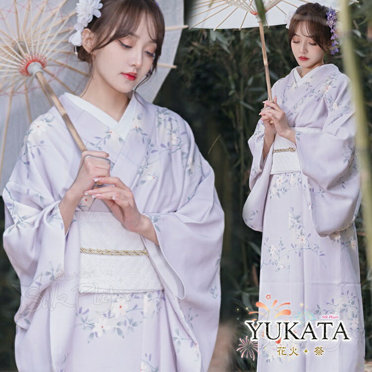 Rakuten - 浴衣 高校生 淡い紫系 浴衣 レディース 大人可愛い 枝垂れ桜柄 花柄 ワンピース 浴衣 和装 夏祭り 着物 上品 夏祭り 花火大会 洗える レトロ 街着 お出かけ お稽古 ショッピング 浴衣 セット 中学生 ゆかた かわいい おしゃれ 撮影 写真 ジュニア 盆踊り 旅館旅行 お花見 S M