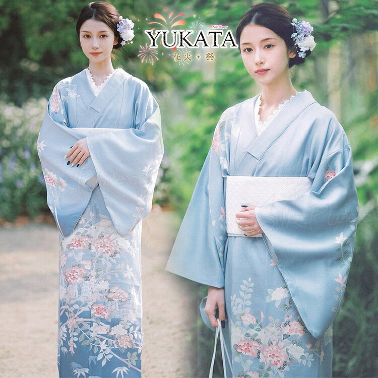 Female Yukatas - 浴衣 高校生 浴衣 中学生 ブルー 花柄 浴衣 レディース ゆかた 桜 女性 浴衣 可愛い 浴衣 ドレス 高校生 浴衣 大人 ワンピース 高校生 浴衣 セット ブルー 洗える レディース お祭り 花火大会 お盆休み 夏休み 文化祭 お出かけ 浴衣 セット 中学生 記念撮影